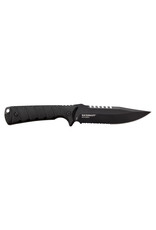 Elite Tactical Backdraft Fixed Black Combo Edge 8Cr13MoV Rubber (ET-FIX005BKSCS)