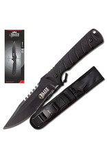 Elite Tactical Backdraft Fixed Black Combo Edge 8Cr13MoV Rubber (ET-FIX005BKSCS)