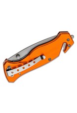 Boker Magnum EMS Rescue - 3.27" Satin 440A Combo Edge, Orange Aluminum Handles (01LL472)