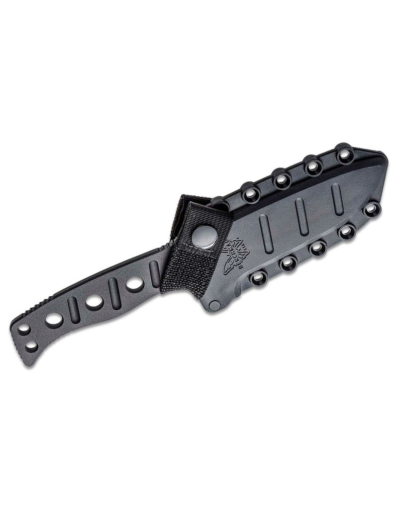 Benchmade Shane Sibert Adamas - 4.2" Cobalt Black Plain Blade and Skeletonized Handle, CruWear (375BK-1)