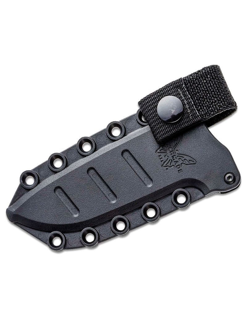 Benchmade Shane Sibert Adamas - 4.2" Cobalt Black Plain Blade and Skeletonized Handle, CruWear (375BK-1)