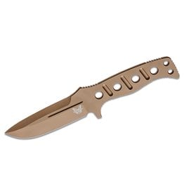 Benchmade Shane Sibert Adamas - 4.2" Flat Dark Earth Plain Blade and Skeletonized Handle, CruWear (375FE-1)