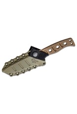 Benchmade Shane Sibert Adamas - 4.2" Flat Dark Earth Plain Blade and Skeletonized Handle, CruWear (375FE-1)