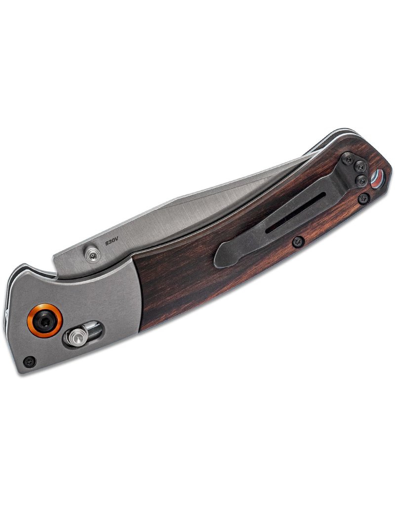 Benchmade Hunt Crooked River - 4.00" Clip Point Blade, S30V, Dymondwood Handles with Aluminum Bolsters (15080-2)