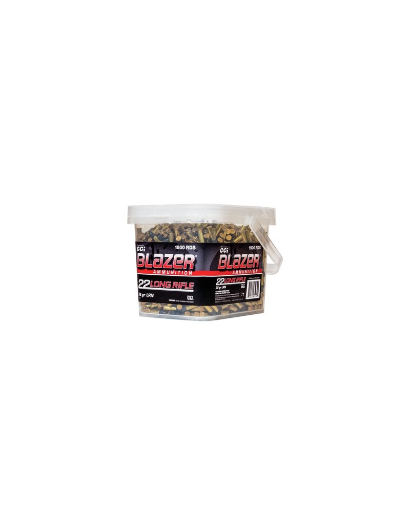 CCI Blazer 22 LR, 38 Grain, LRN 1500 Count Bucket