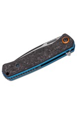 Boker Plus Nebula - 3.62" Satin Plain D2 Edge, Carbon Fiber Handles (01BO319)