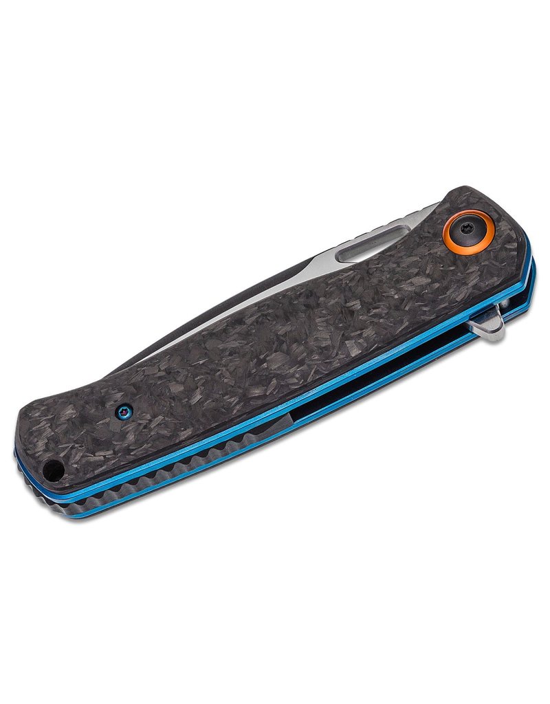 Boker Plus Nebula - 3.62" Satin Plain D2 Edge, Carbon Fiber Handles (01BO319)