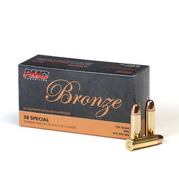 PMC Bronze - .38 Special, 132gr, FMJ Box of 50 (PMC38G)