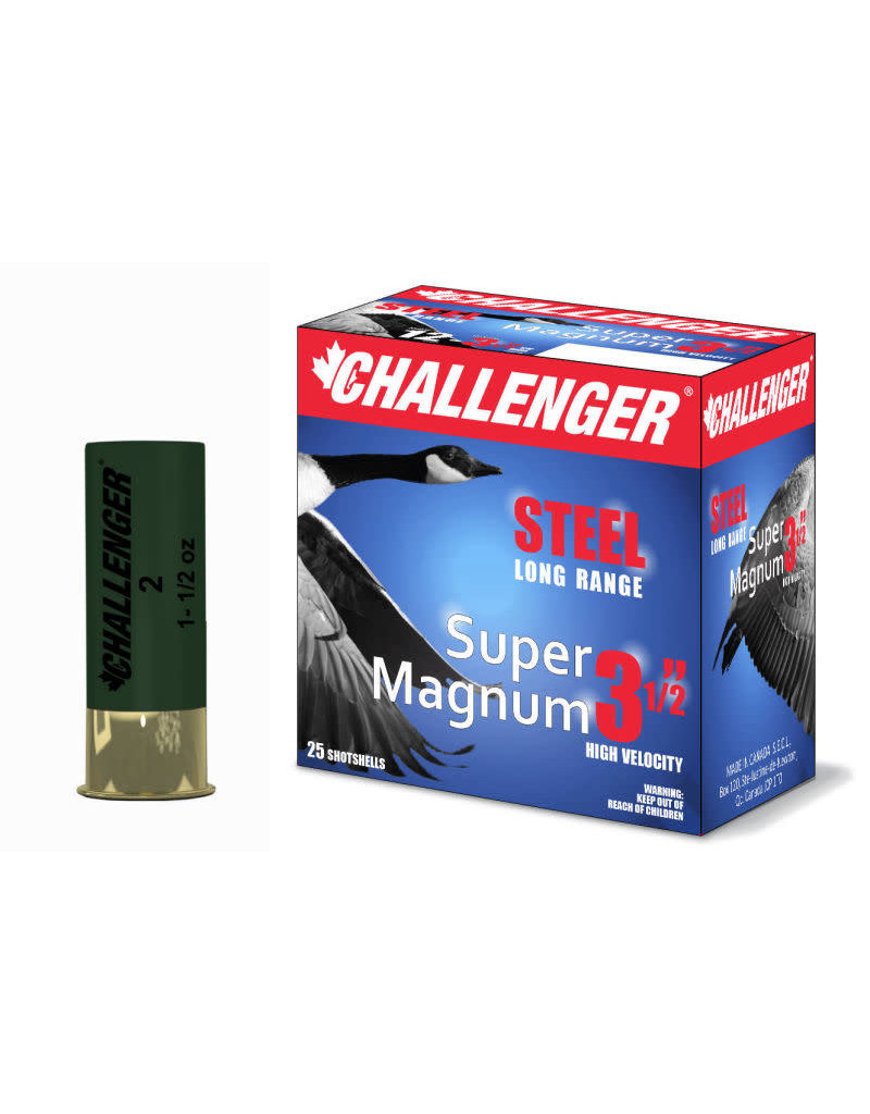 Challenger Super Magnum 12 GA. 3 1/2" 1-3/8 oz #4 Box of 25 (50204)