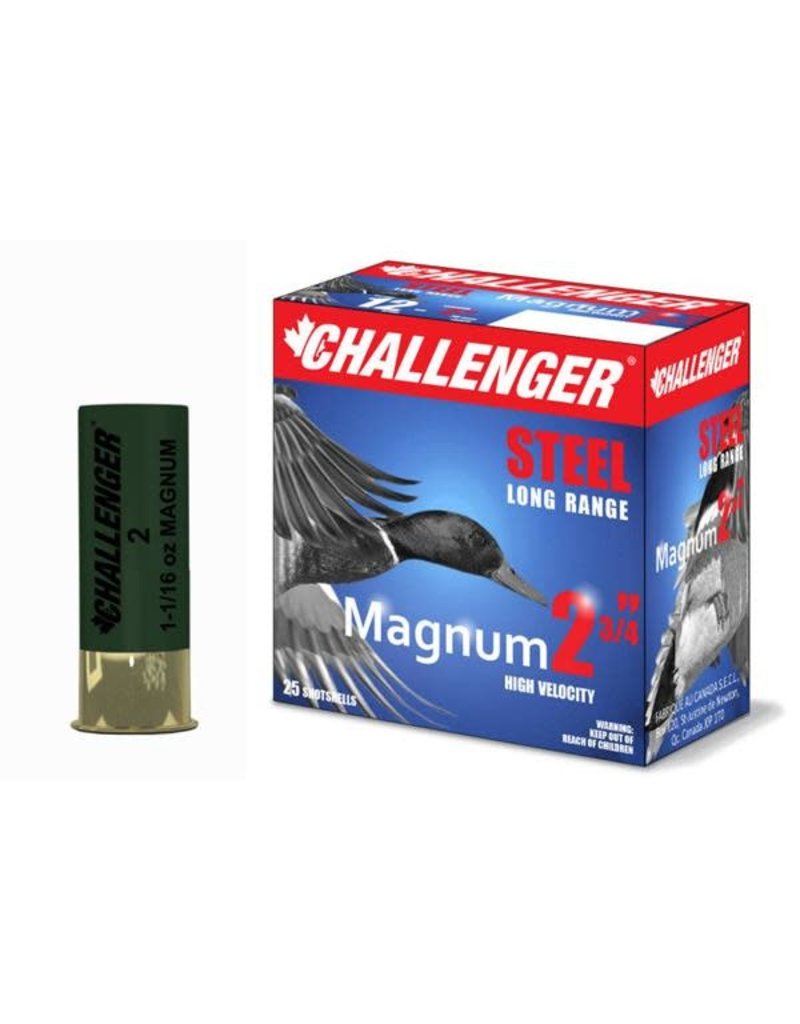 Challenger Magnum 12 GA. 2 3/4" 1 - 1/4 oz #2 Box of 25 (50062)