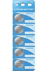Tundra Supply CR2032 3 Volt Lithium Coin Battery 5 Pack