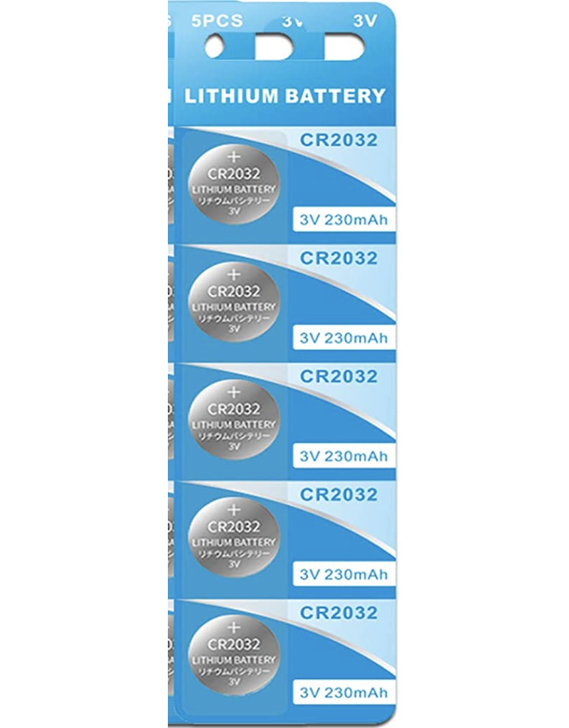 Tundra Supply CR2032 3 Volt Lithium Coin Battery 5 Pack