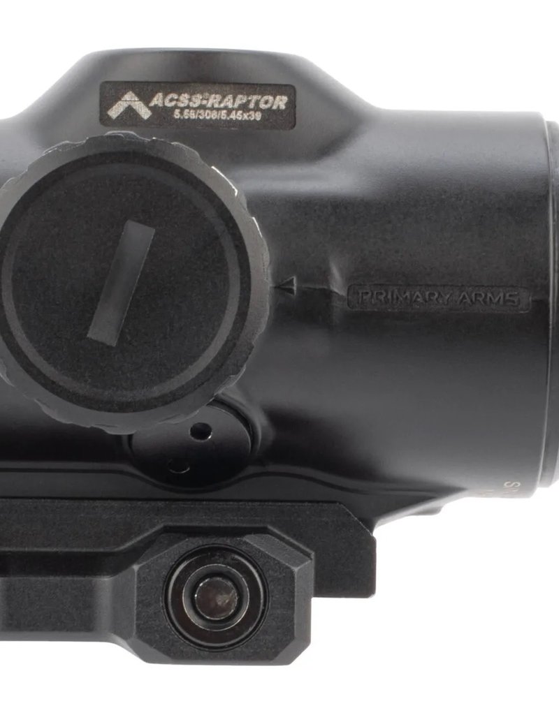 Primary Arms SLx 3X MicroPrism with Red Illuminated ACSS Raptor 5.56/.308 Reticle - Yard (710036)