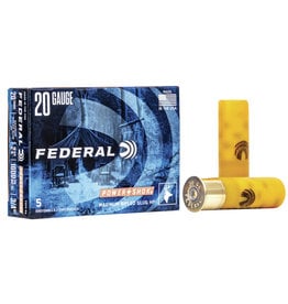 Federal Power-Shok Rifled Slug - 20GA, 2 3/4", 3/4 oz., Box of 5 (F203RS)