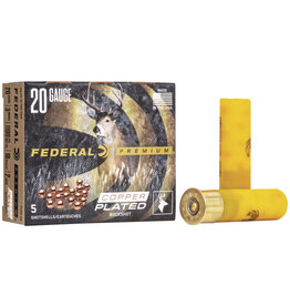 Federal Vital-Shok Buckshot - 20GA, 3", 2 Buck, 18 Pellets., Box of 5 (P2582B)