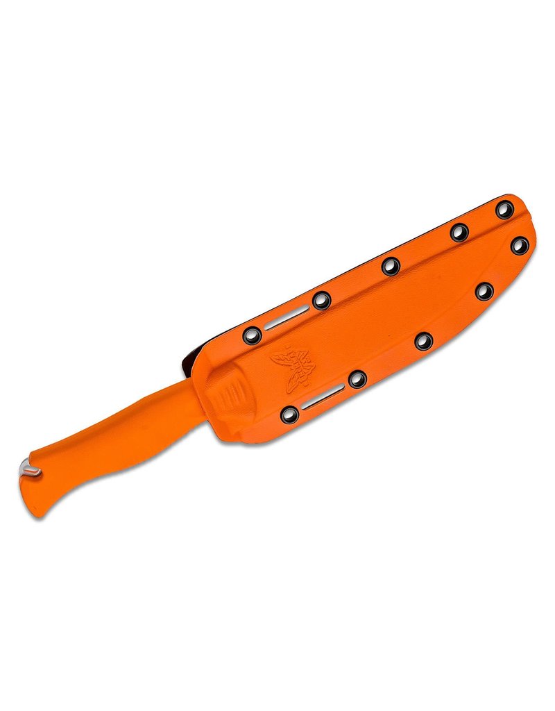 Benchmade Hunt Meatcrafter - 6.08" Trailing Point, CPM-154, Orange Santoprene Handles (15500)