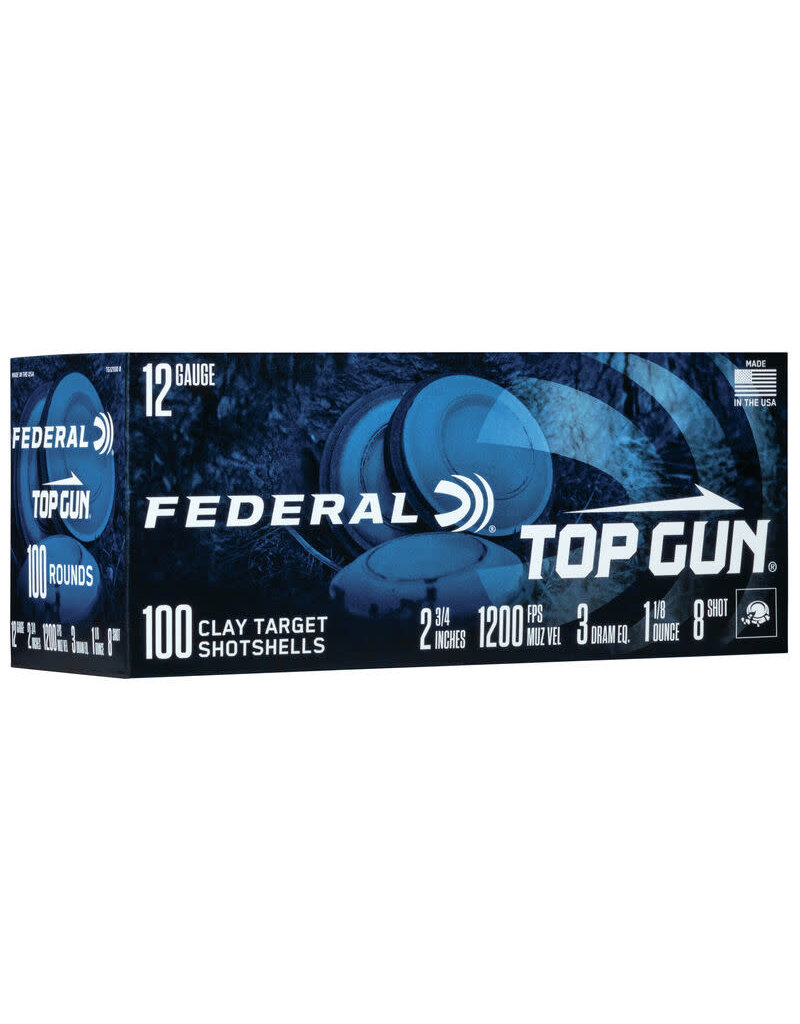 Federal Target Load - 12GA, 2-3/4", #8, Case of 100 (TG121008)