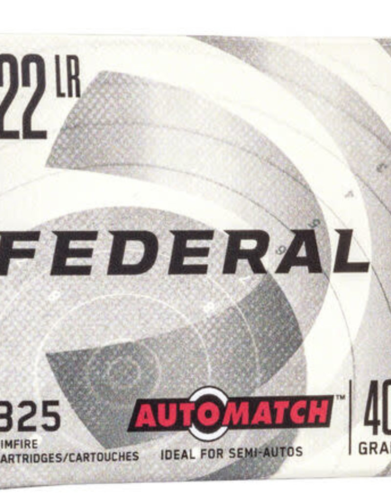 Federal AutoMatch Bulk Pack - .22LR, 40gr, LRN, Box of 325 (AM22)