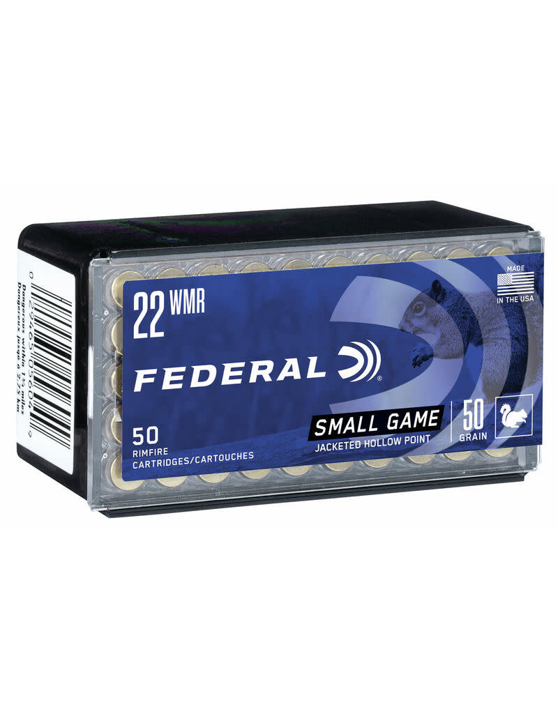 Federal Game-Shok - 22 WMR, 50 GR, JHP, Box of 50 (757)