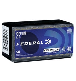 Federal Champion - 22 WMR, 40 GR, FMJ, Box of 50 (737)