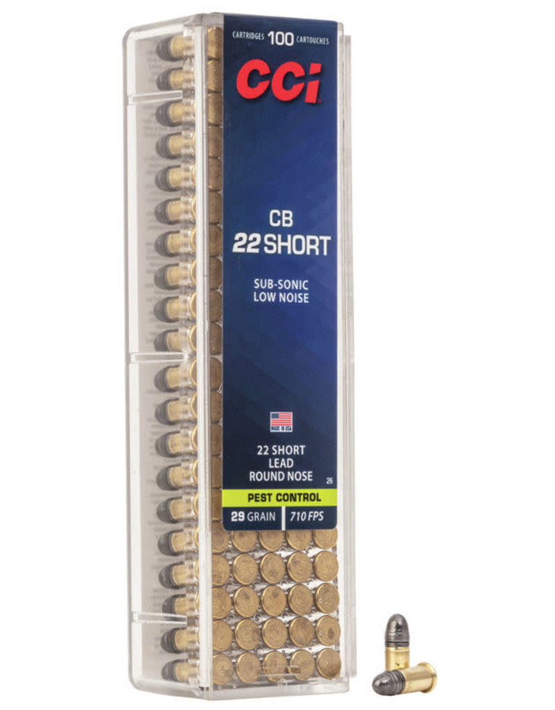 CCI CB 22 Short 29 GR LRN Box of 100 (26)