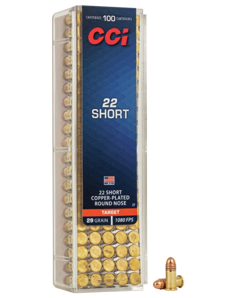 CCI Target - 22 Short, 29gr, RN, Box of 100 (27)
