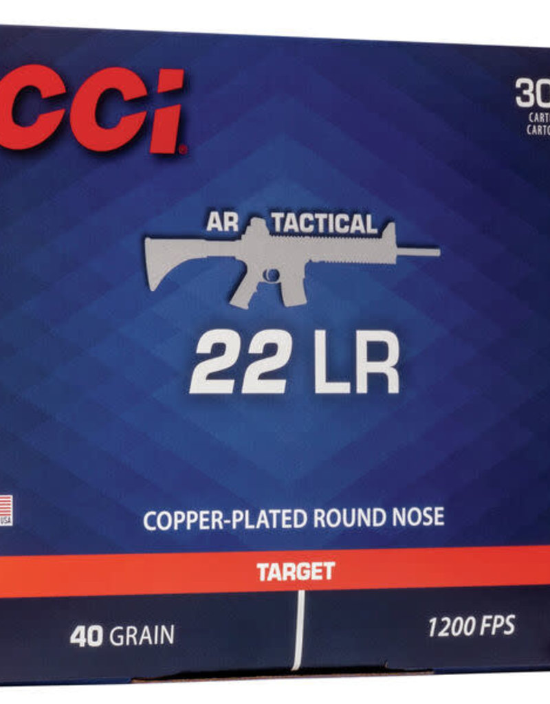 CCI AR Tactical 22LR 40 GR RN Box of 300 (956)