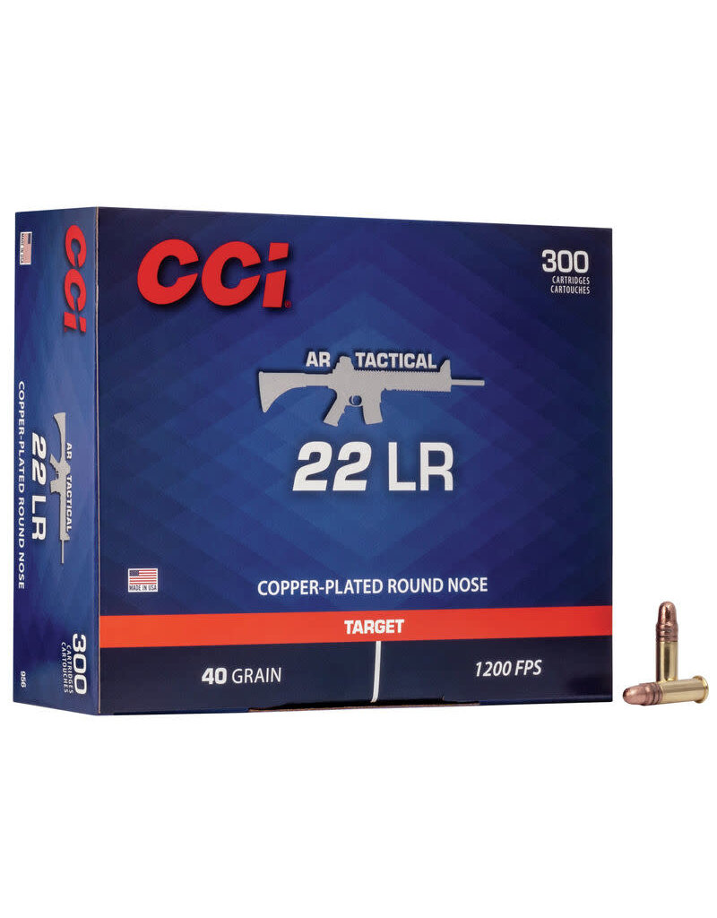 CCI AR Tactical 22LR 40 GR RN Box of 300 (956)