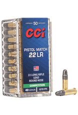 CCI Pistol Match 22LR 40 GR LRN Box of 50 (51)