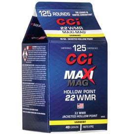 CCI Maxi Mag - 22 WMR, 40gr, Hollow Point, Box of 125 (920CC)
