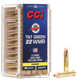 CCI TNT Green 22 WMR 30 GR HP Box of 50 (60) — Tundra Supply