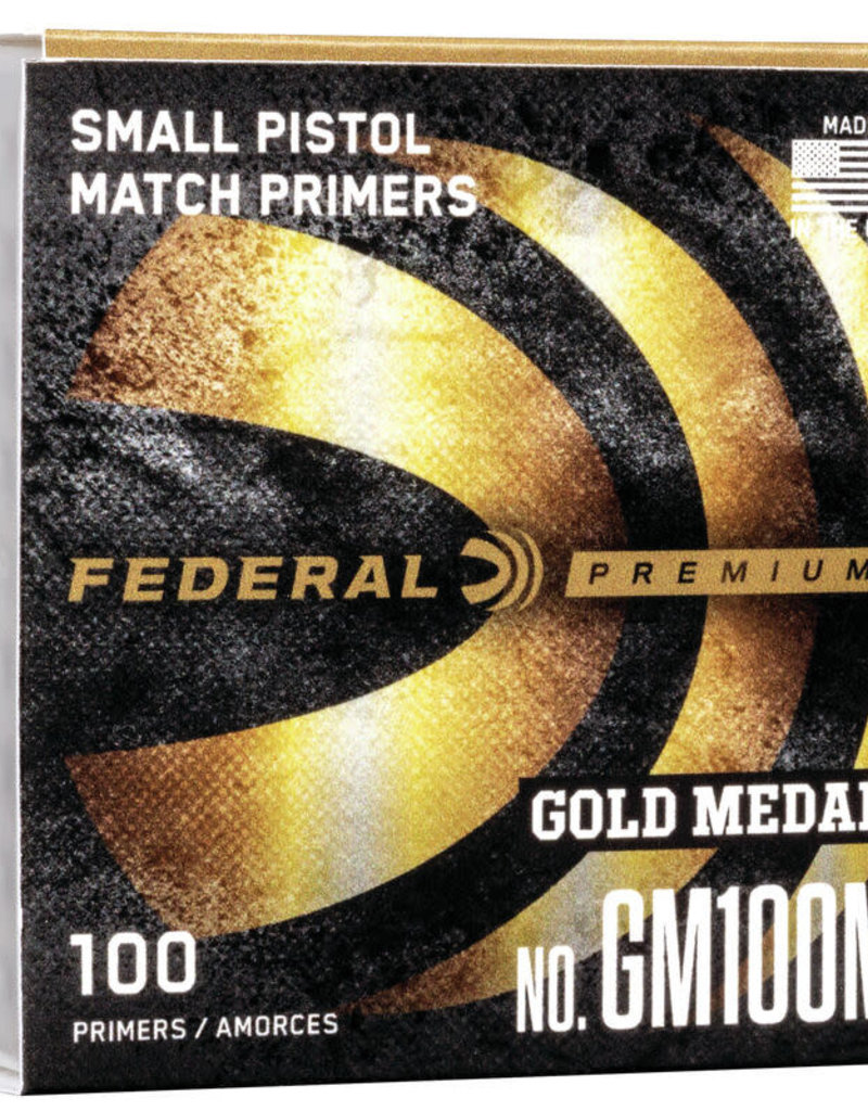 Federal Gold Medal Small Pistol Match Primers (GM100M)