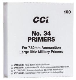 CCI No. 34 7.62mm Large Rifle Military Primers (2)