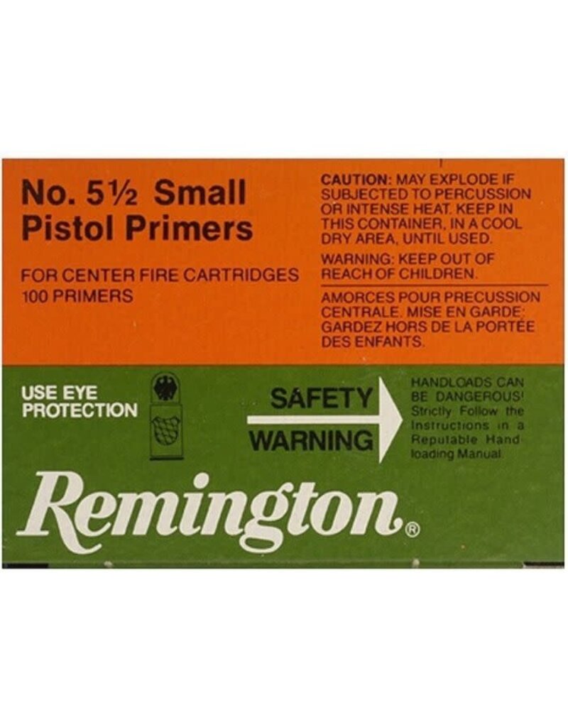 Remington 5-1/2 Small Pistol Magnum Primers (22626)