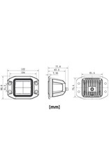 NightRider 3″ JET BLACK Inset Flush Mount Cube Light – 40W Flood (NJ1240IF)