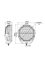 NightRider Driver Pro 9R – 9″ Round Driving Light Kit (N9REM)