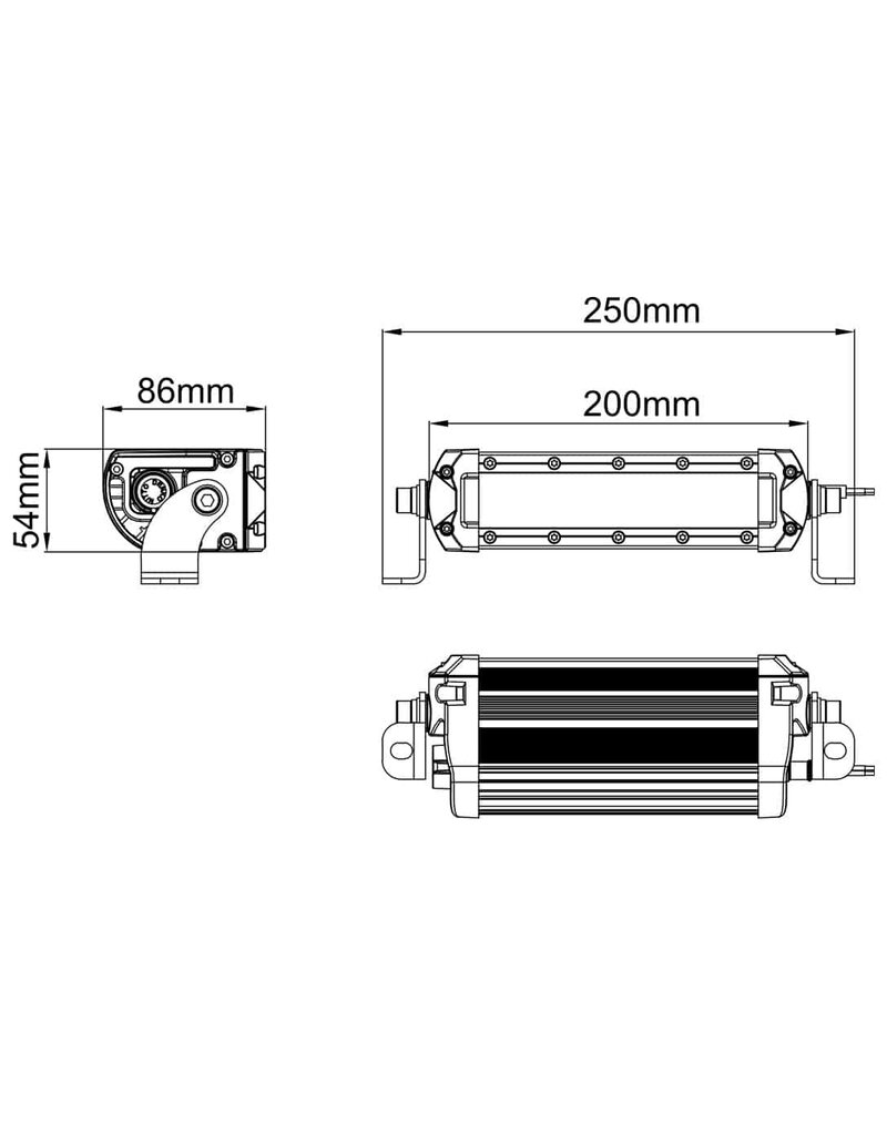 NightRider NightRider SAE/DOT Fog Light BAR Kit (NSF02)