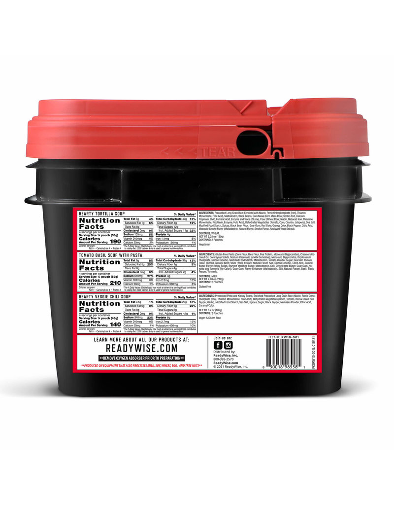ReadyWise Emergency Soup Bucket - 48 Servings (RW10-001)