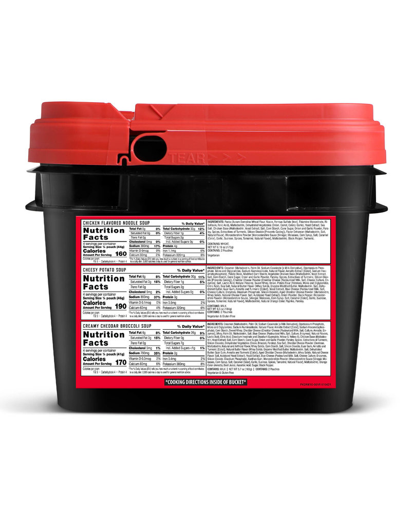 ReadyWise Emergency Soup Bucket - 48 Servings (RW10-001)
