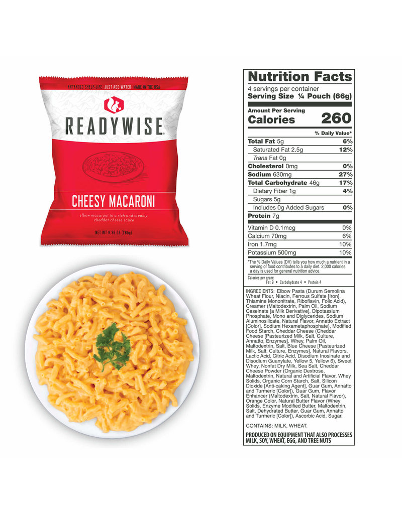 ReadyWise 84 Serving Breakfast & Entree Grab & Go Bucket (RW01-184)