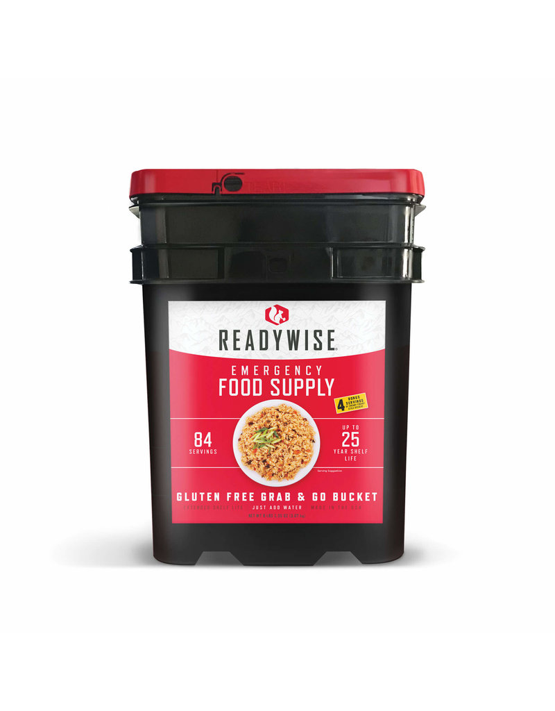 ReadyWise 84 Serving Gluten Free Grab and Go Bucket (RWGF01-184)