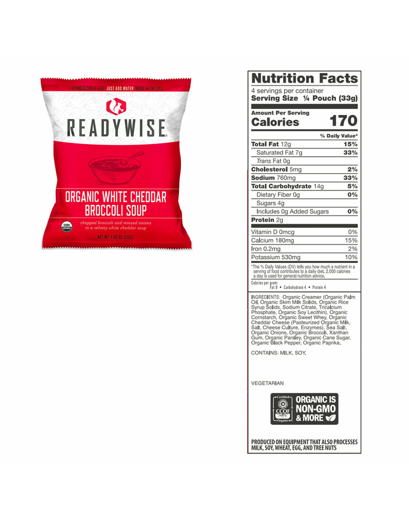 ReadyWise 90 Serving Organic Bucket (RW05-825)