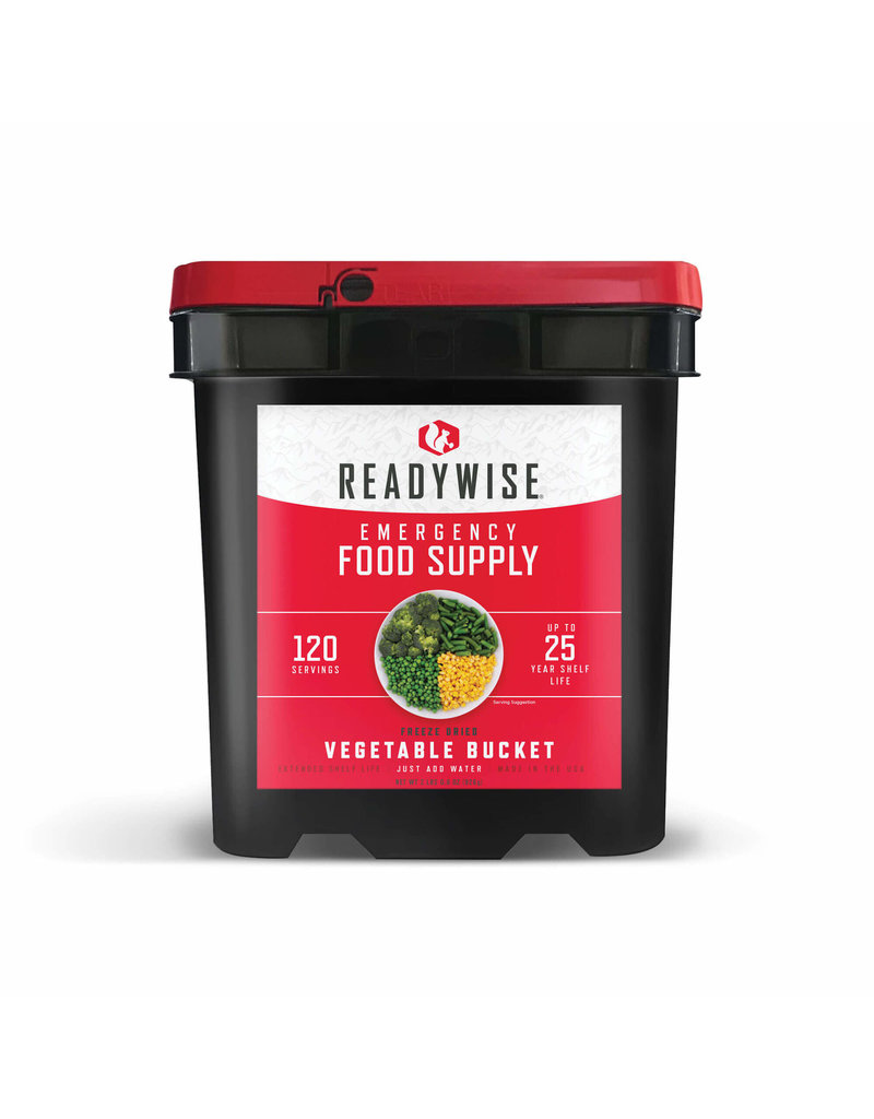 ReadyWise 120 Serving Freeze Dried Vegetable Bucket (CARW40-62120)