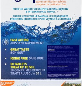 Aquatabs Water Purification Tablets 49 mg  - 50 Pack (AQ0049-50P)
