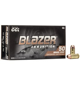 CCI Blazer Brass - 40 S&W, 165gr, FMJ, Box of 50 (5210)