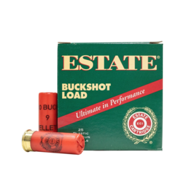 Estate Federal Estate - 12GA, 2-3/4", 00 Buck, Box of 25 (HV12BK25-00)