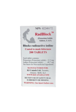 KIC RadBlock 65 mg Coated Scored Potassium Iodide Tablets, Bottle of 200 (RB200)