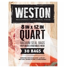 Weston Quart 8" X 12" Vacuum Bags - 30 Count (30-0111-W)