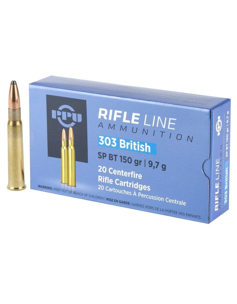 PPU Prvi Partizan - .303 British, 150gr, SP, Box of 20 (A382)