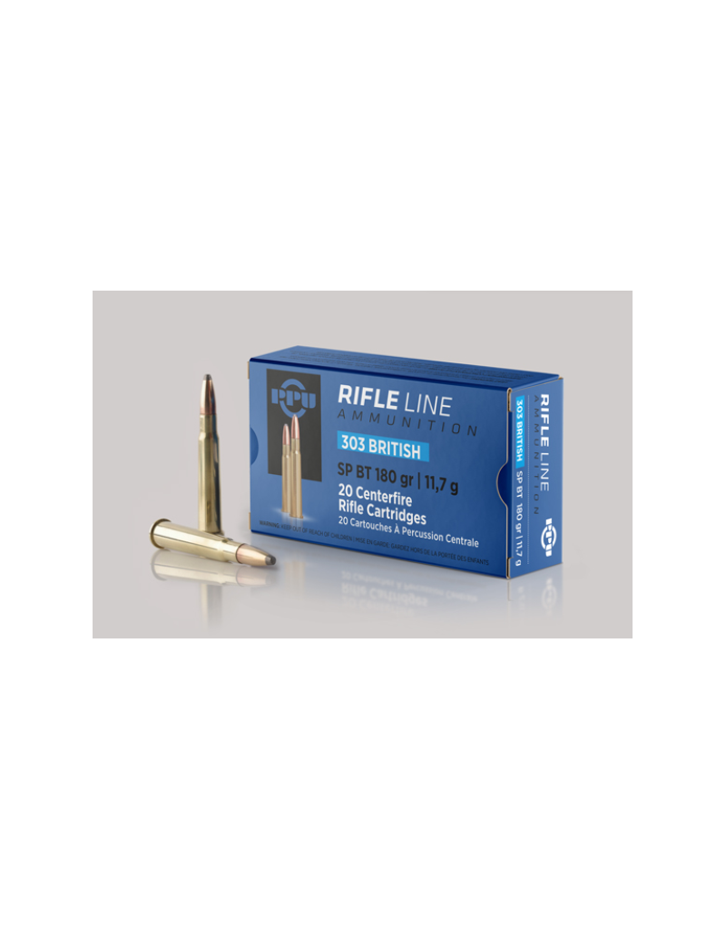 PPU Prvi Partizan - .303 British, 180gr, SP BT, Box of 20 (A125)